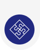 blue icon of puzzle pieces