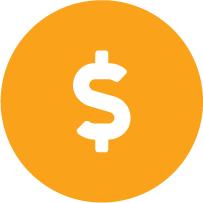 icon of dollar sign inside a yellow circle