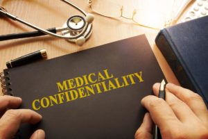 a clinician reviews medical confidentiality laws to better protect patient privacy