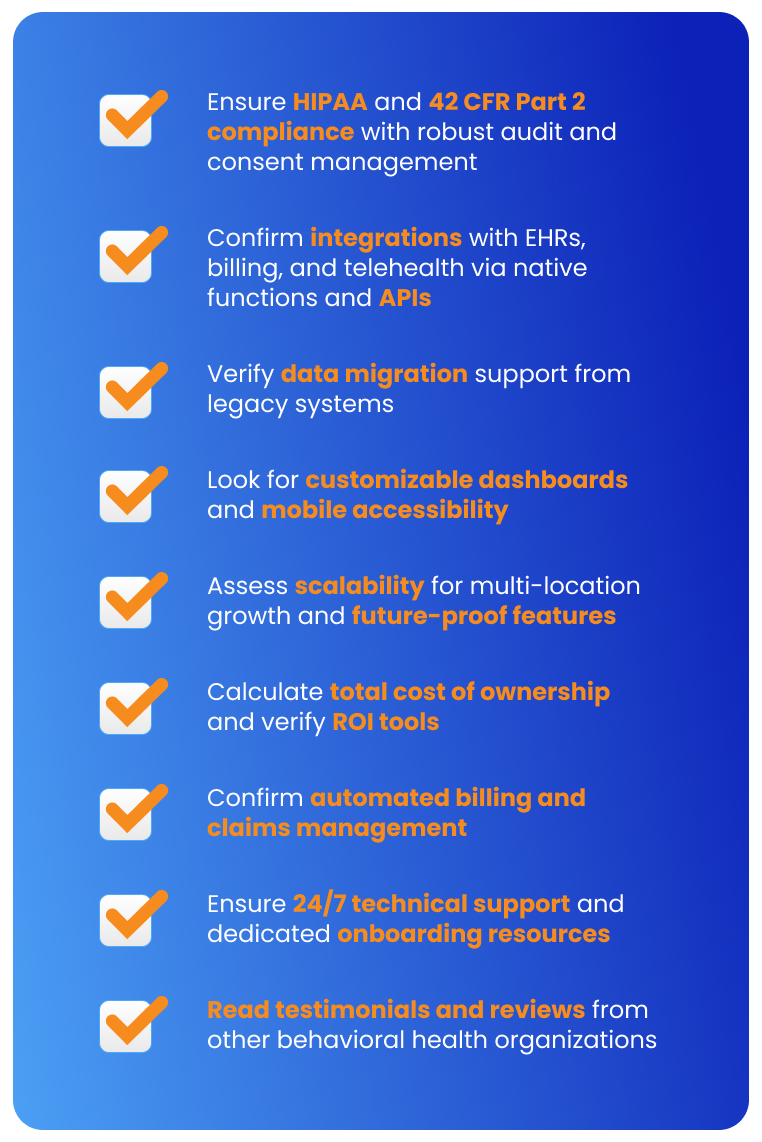 Buyers Checklist For A Behavioral Health CRM