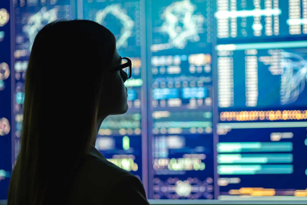 a person looks at a digital board of behavioral health EMR features
